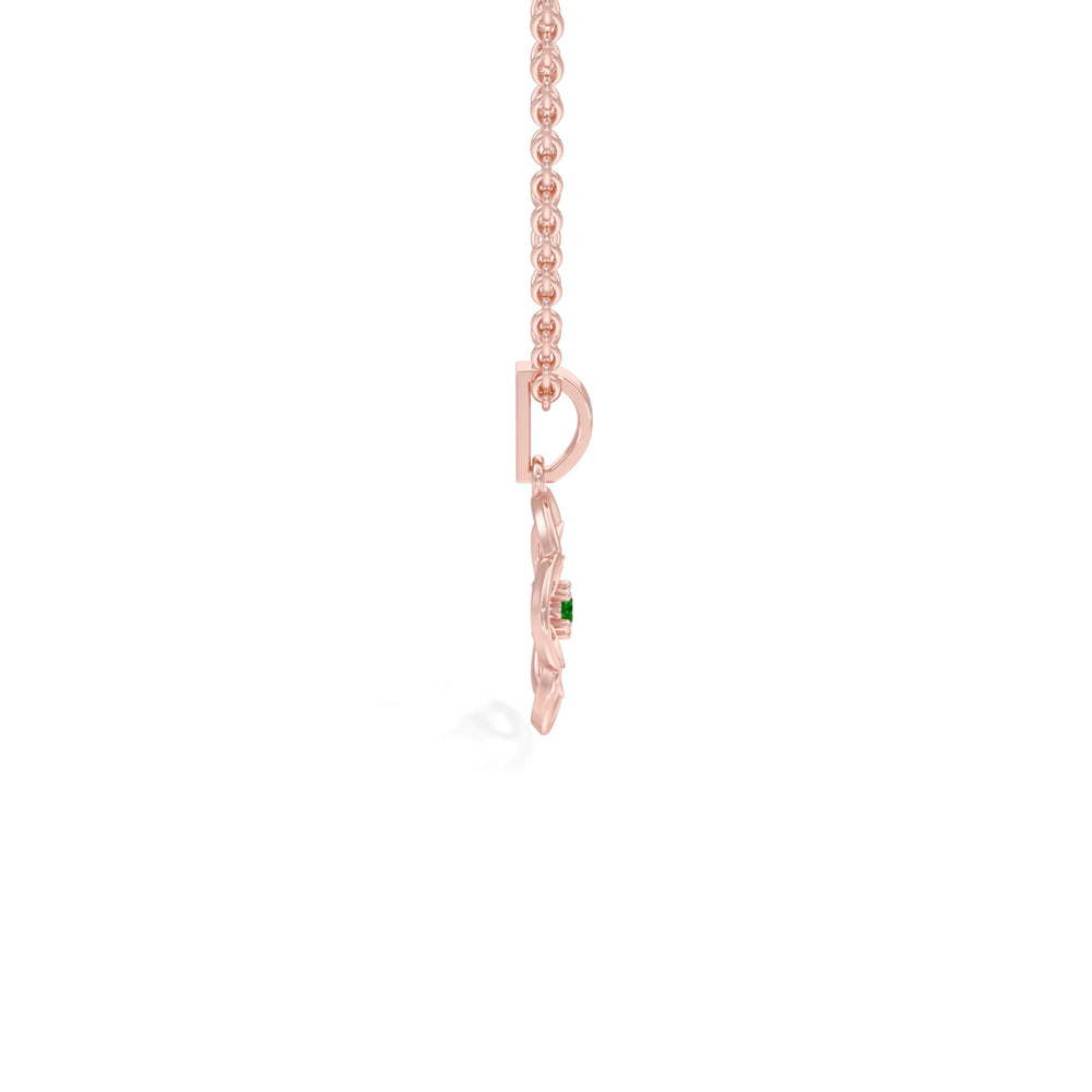 #metal_rose-gold-plated#stone-colour_emerald-green