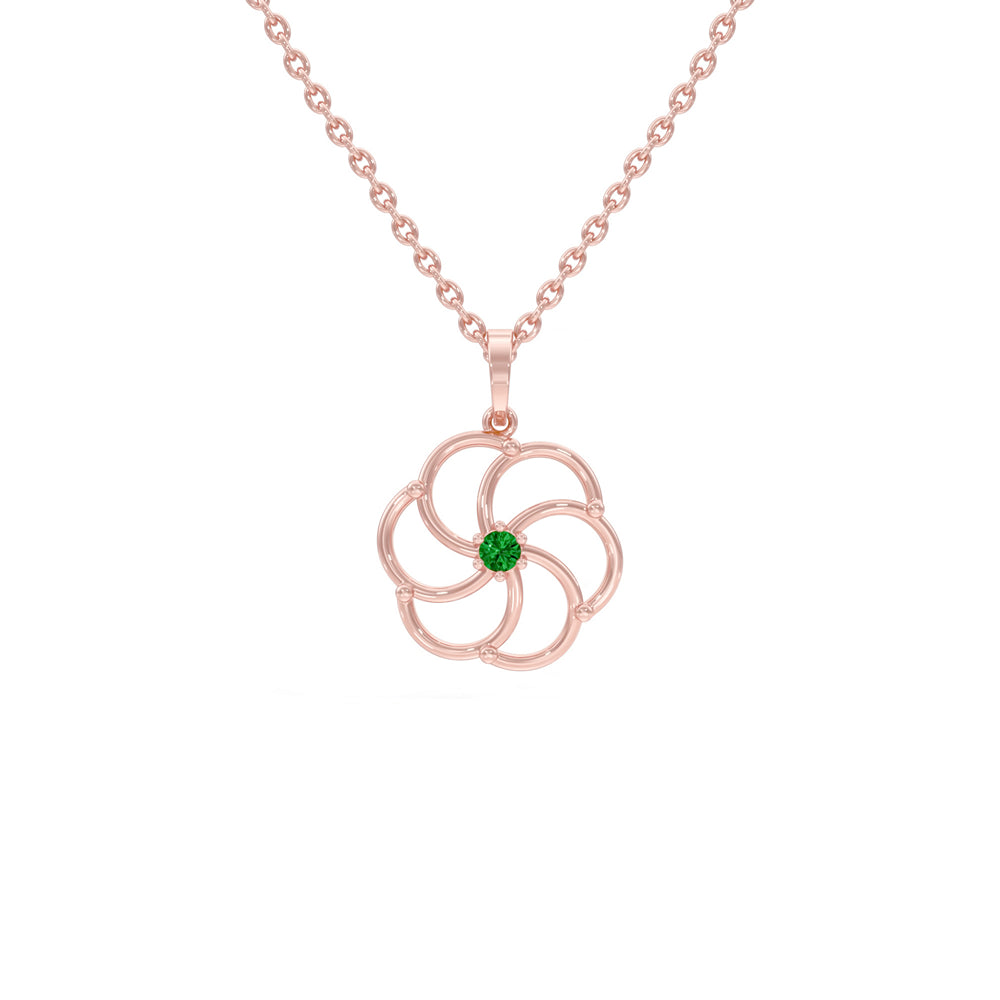 #metal_rose-gold-plated#stone-colour_emerald-green
