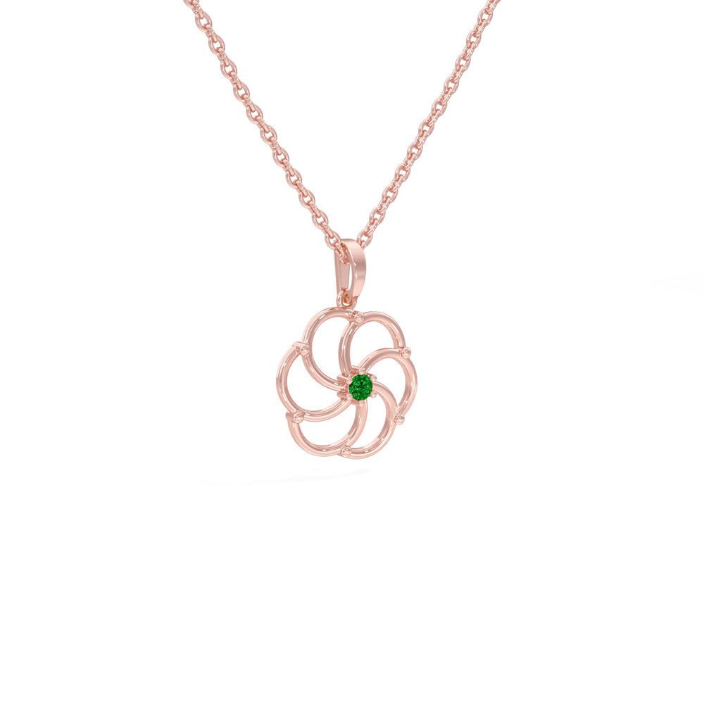 #metal_rose-gold-plated#stone-colour_emerald-green