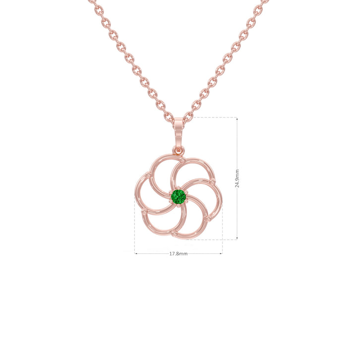 #metal_rose-gold-plated#stone-colour_emerald-green