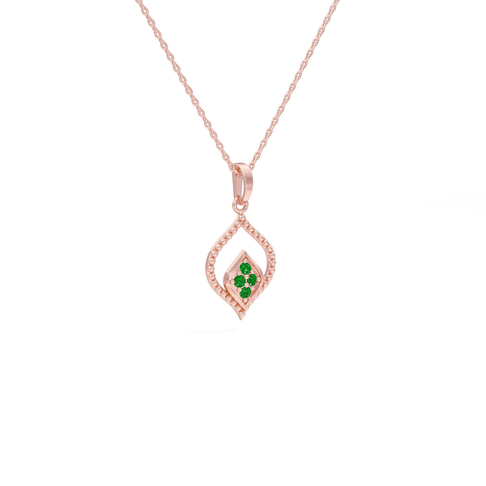 #metal_rose-gold-plated#stone-colour_emerald-green