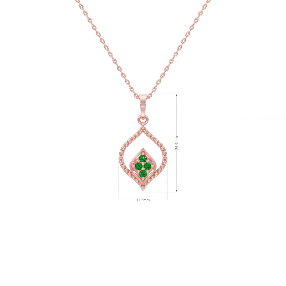 #metal_rose-gold-plated#stone-colour_emerald-green