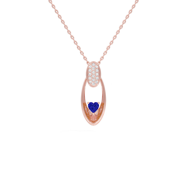 Radiant Heart Oval Pendant