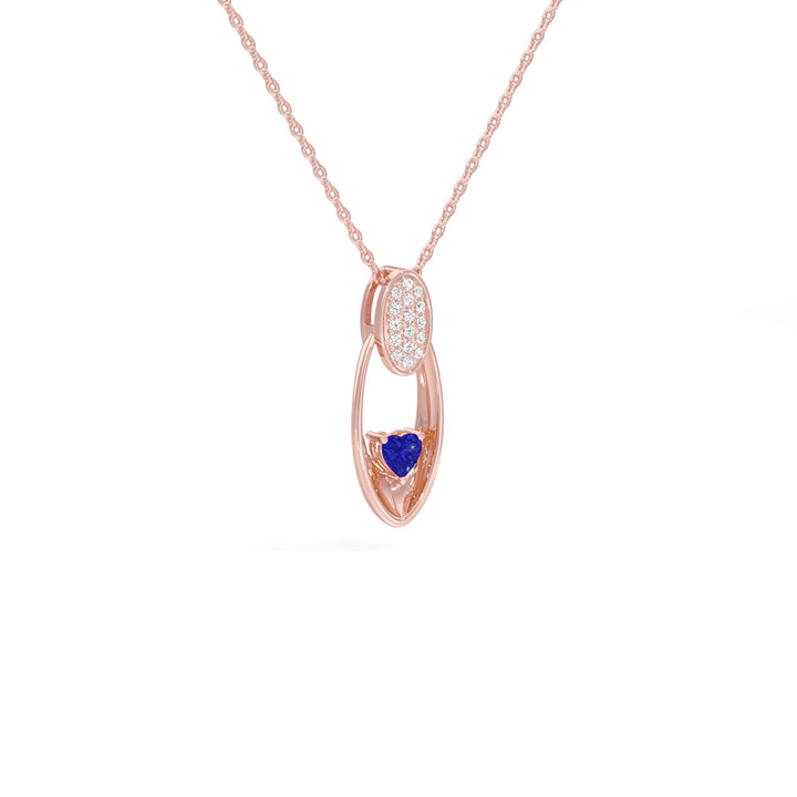 Radiant Heart Oval Pendant