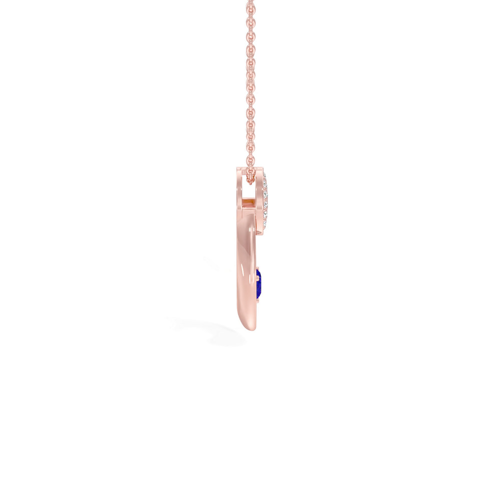 Radiant Heart Oval Pendant