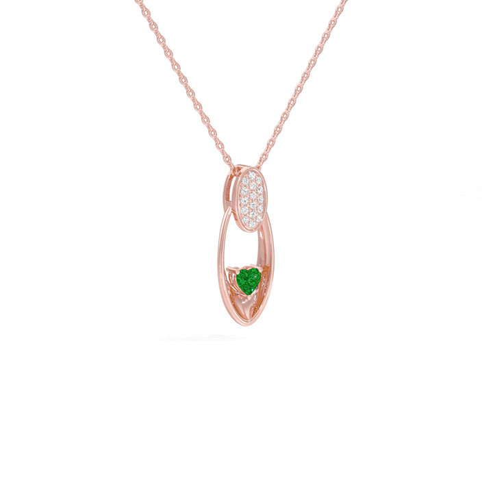Radiant Heart Oval Pendant