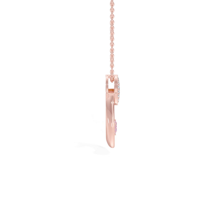 Radiant Heart Oval Pendant