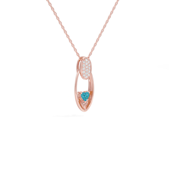 Radiant Heart Oval Pendant