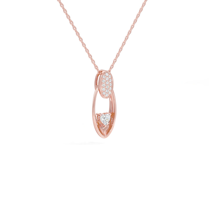 Radiant Heart Oval Pendant