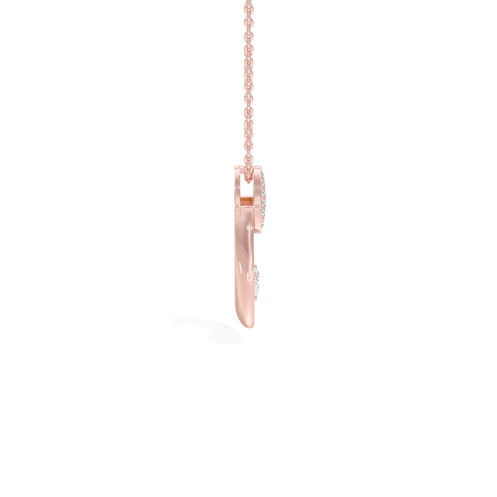 Radiant Heart Oval Pendant