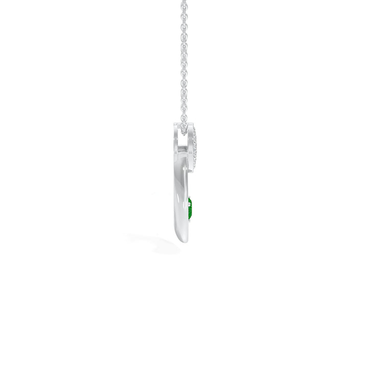 Radiant Heart Oval Pendant