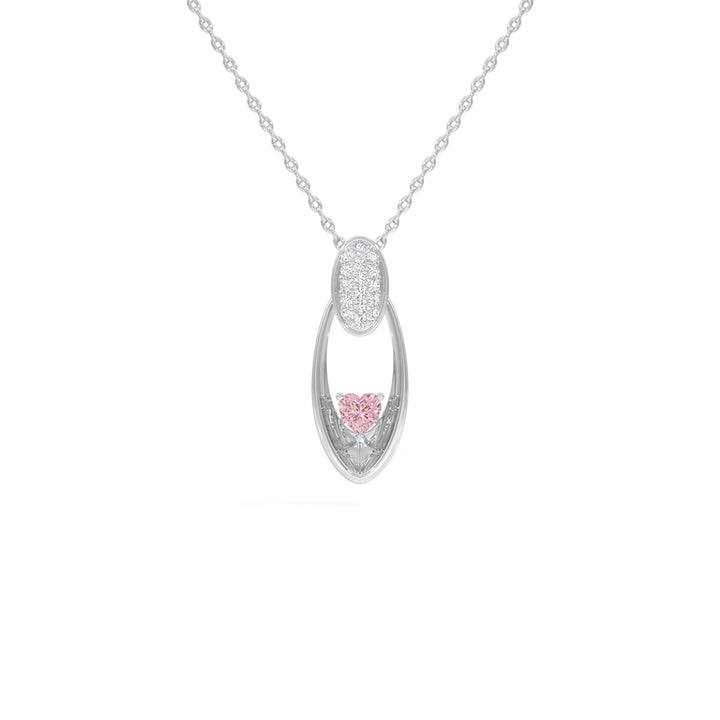 Radiant Heart Oval Pendant