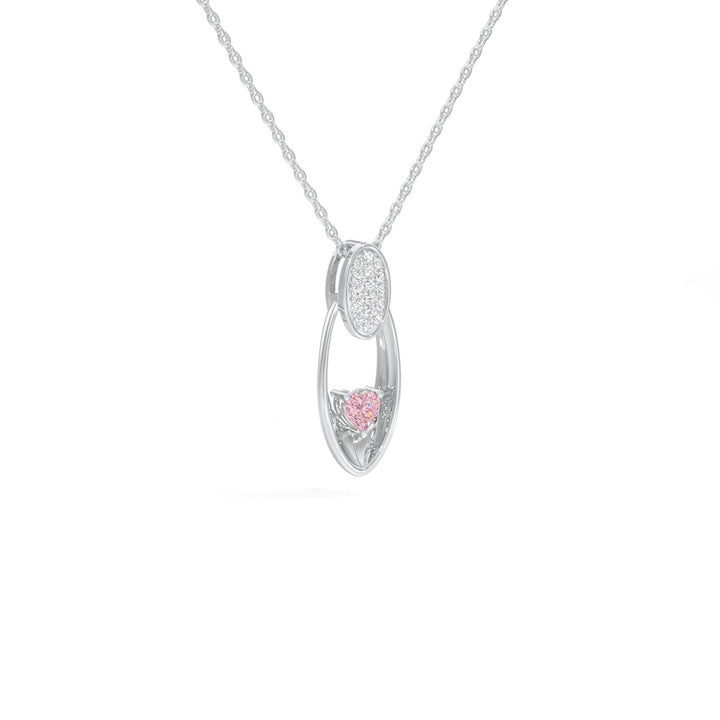 Radiant Heart Oval Pendant