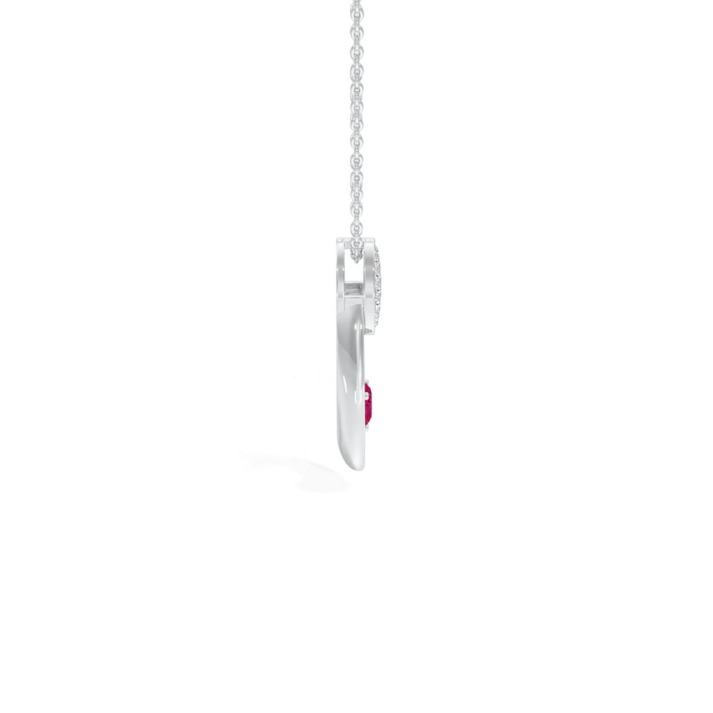 Radiant Heart Oval Pendant