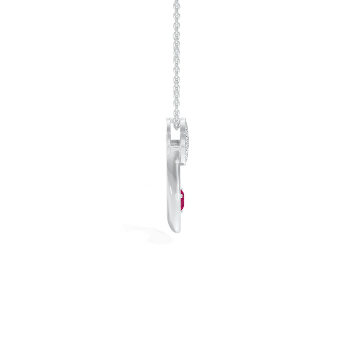 Radiant Heart Oval Pendant