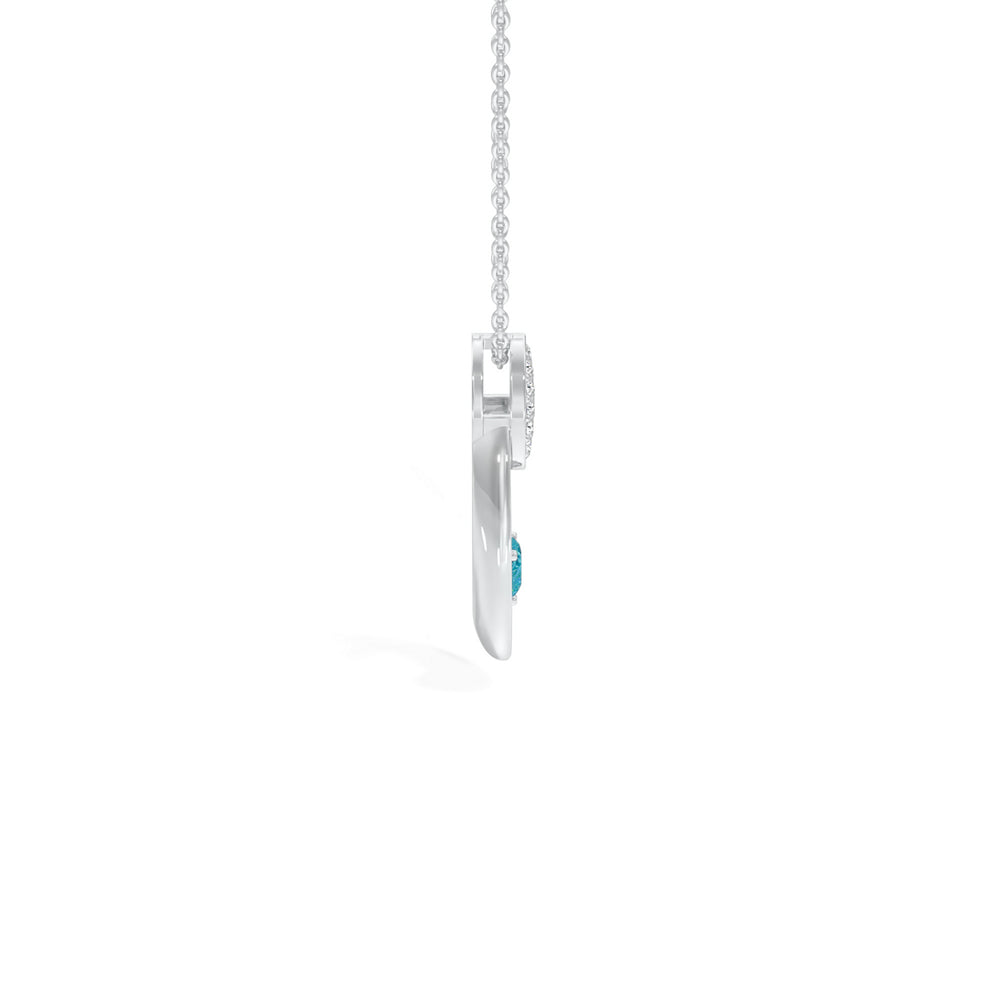 Radiant Heart Oval Pendant