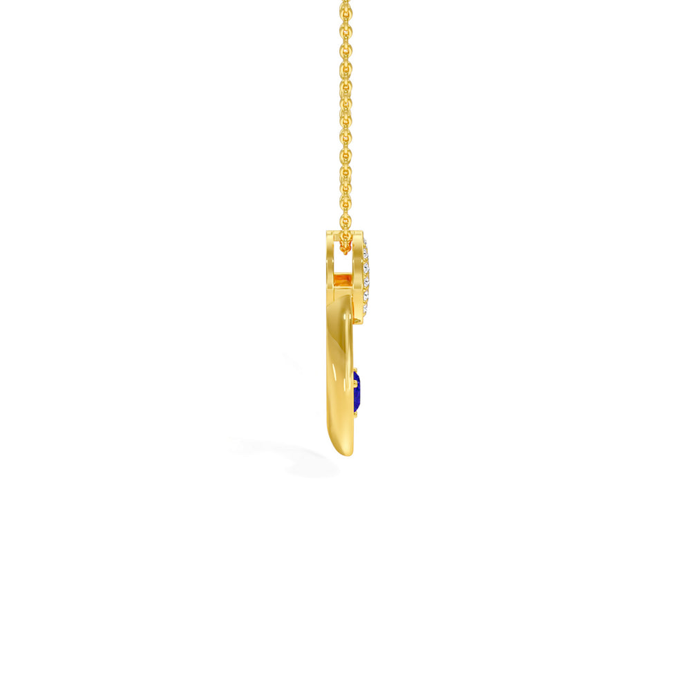 Radiant Heart Oval Pendant
