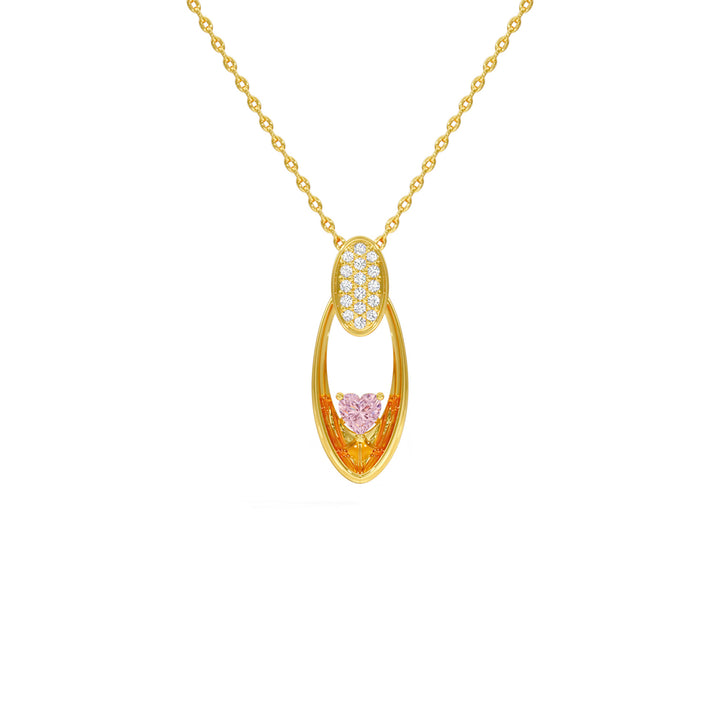 Radiant Heart Oval Pendant