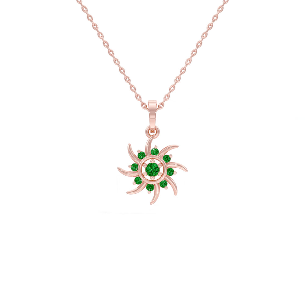 #metal_rose-gold-plated#stone-colour_emerald-green