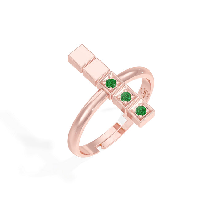 #metal_rose-gold-plated#stone-colour_emerald-green
