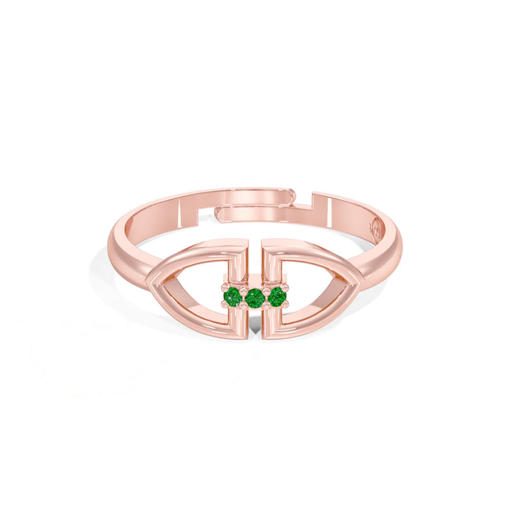 #metal_rose-gold-plated#stone-colour_emerald-green