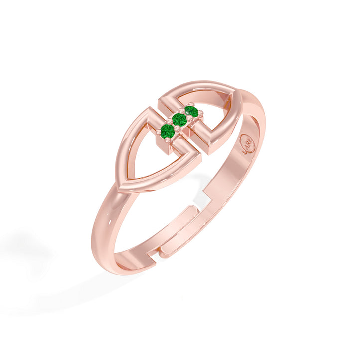 #metal_rose-gold-plated#stone-colour_emerald-green