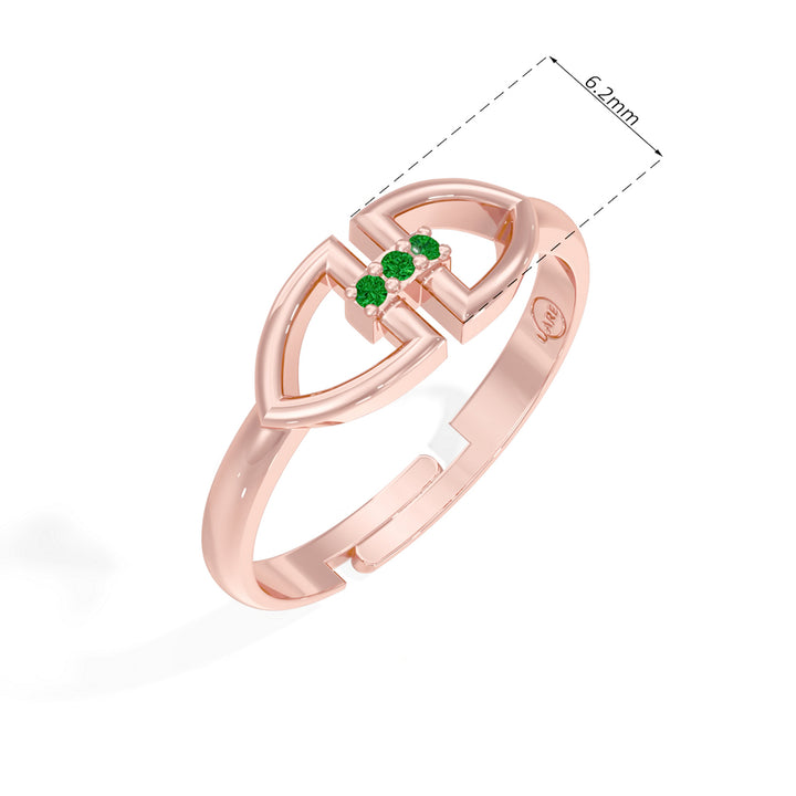 #metal_rose-gold-plated#stone-colour_emerald-green