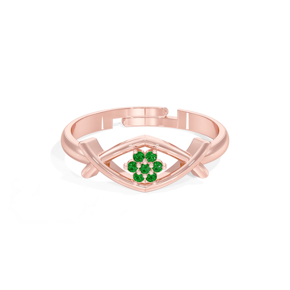 #metal_rose-gold-plated#stone-colour_emerald-green