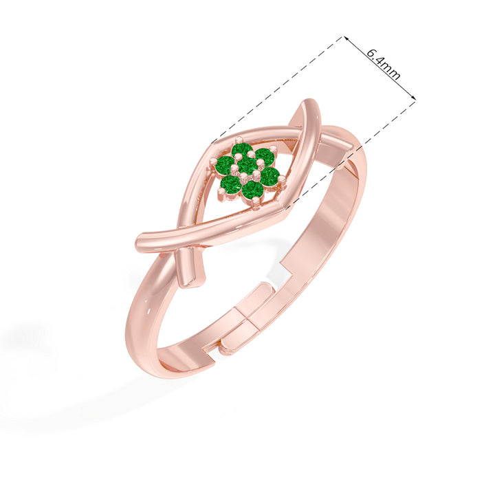 #metal_rose-gold-plated#stone-colour_emerald-green