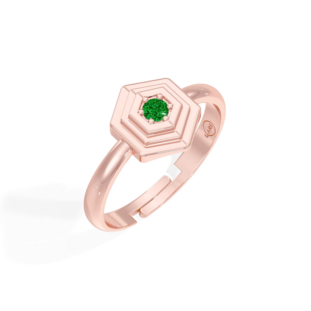 #metal_rose-gold-plated#stone-colour_emerald-green