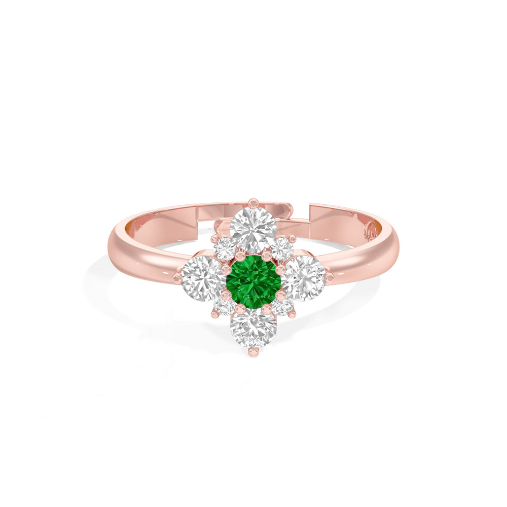 #metal_rose-gold-plated#stone-colour_emerald-green