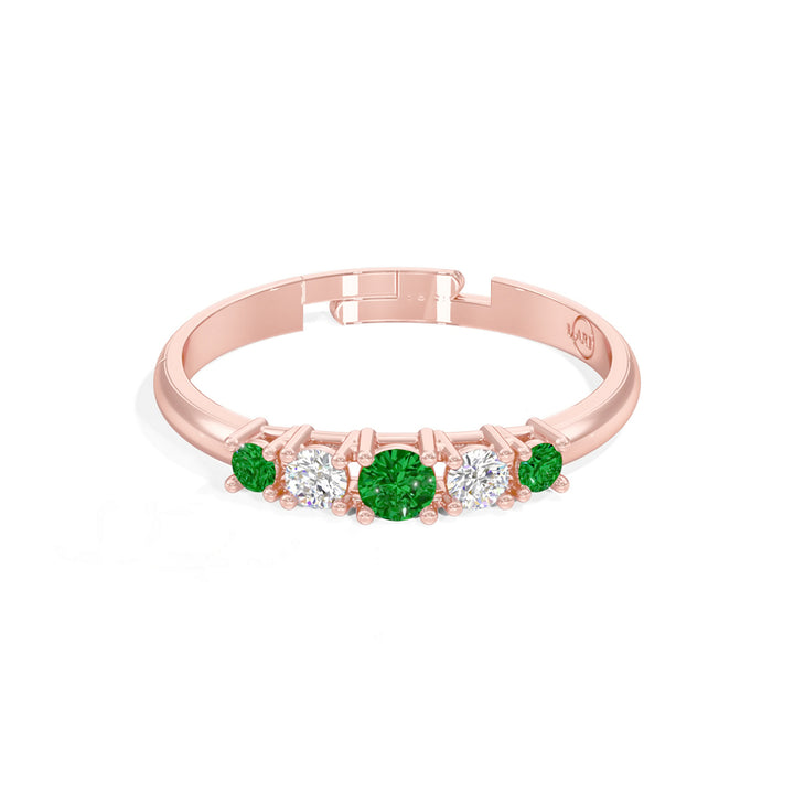 #metal_rose-gold-plated#stone-colour_emerald-green