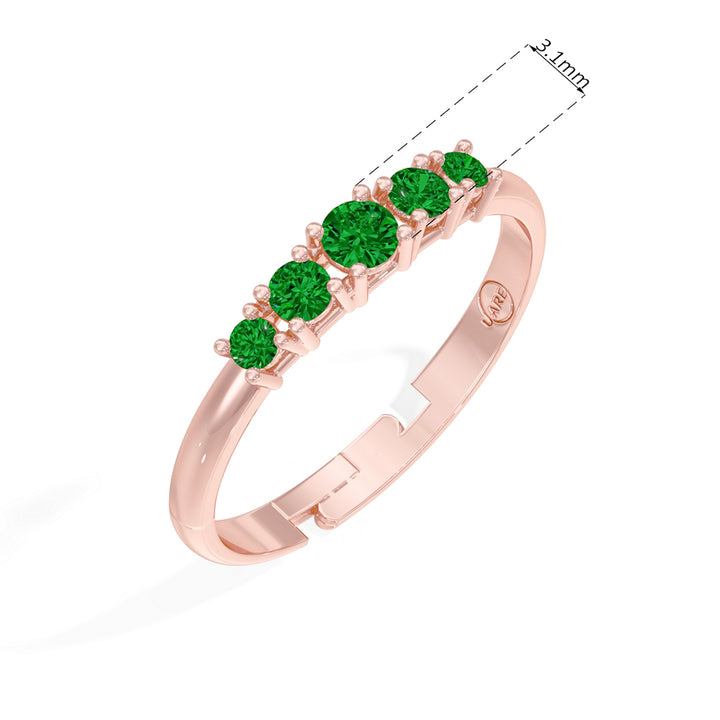 #metal_rose-gold-plated#stone-colour_emerald-green
