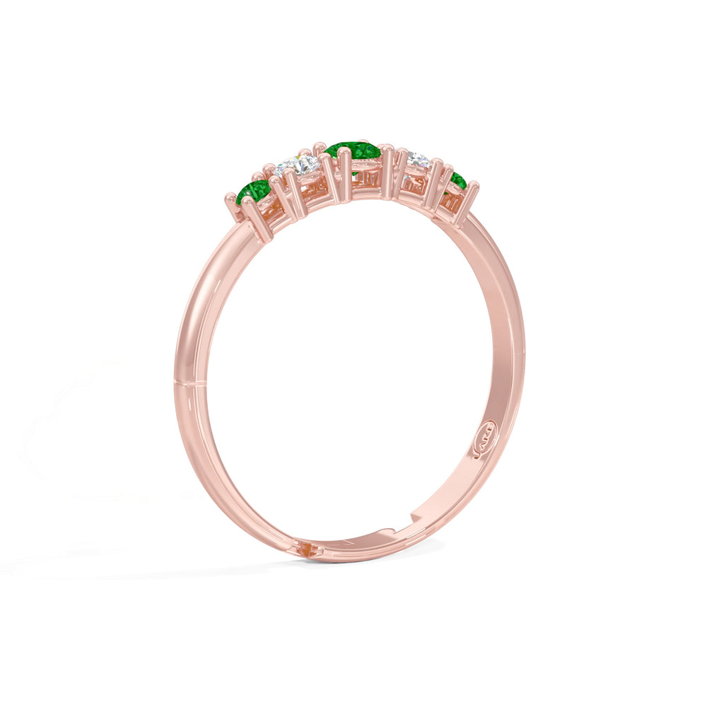 #metal_rose-gold-plated#stone-colour_emerald-green