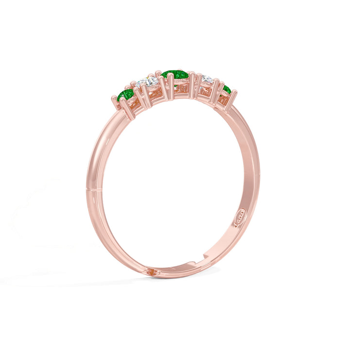 #metal_rose-gold-plated#stone-colour_emerald-green