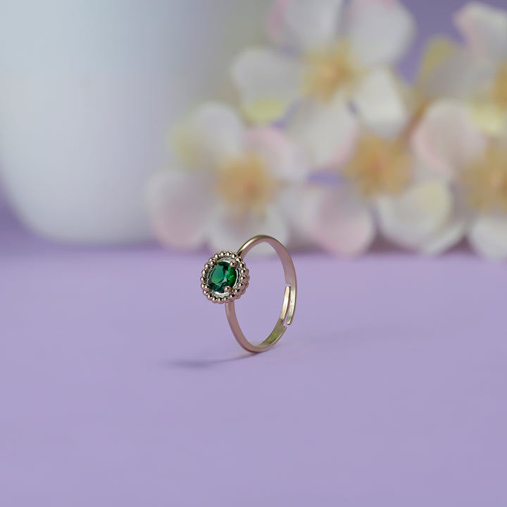 #metal_rose-gold-plated#stone-colour_emerald-green