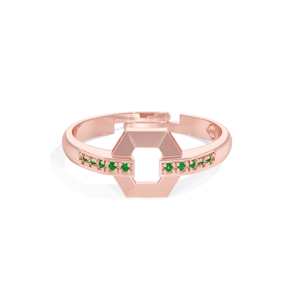 #metal_rose-gold-plated#stone-colour_emerald-green