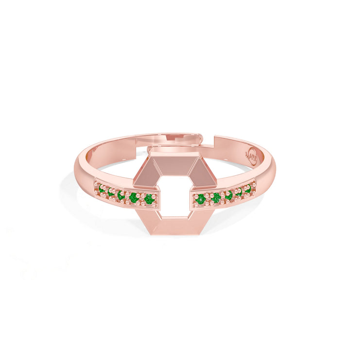 #metal_rose-gold-plated#stone-colour_emerald-green