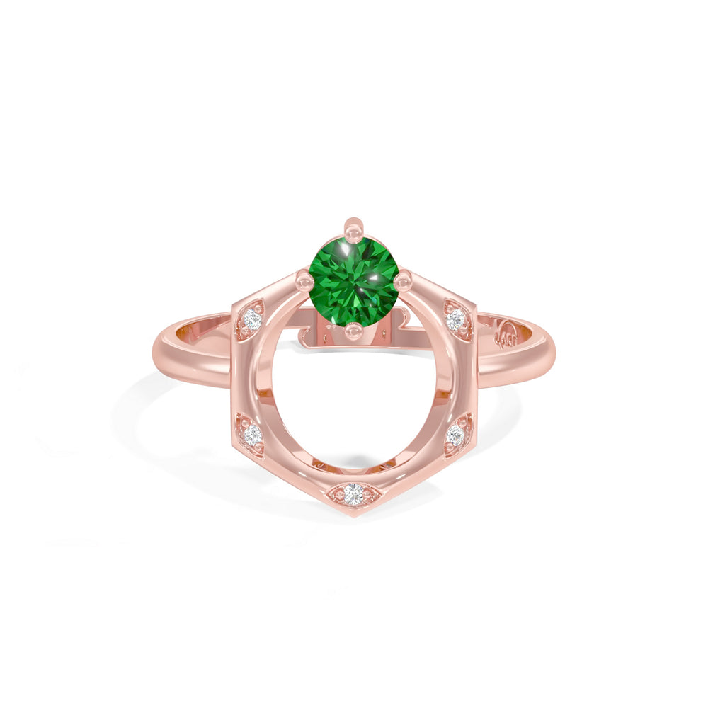 #metal_rose-gold-plated#stone-colour_emerald-green