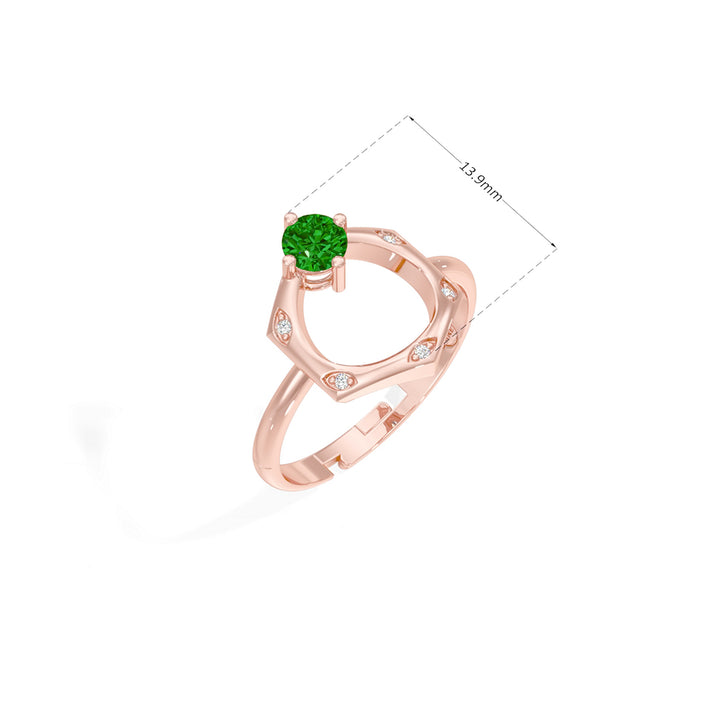 #metal_rose-gold-plated#stone-colour_emerald-green