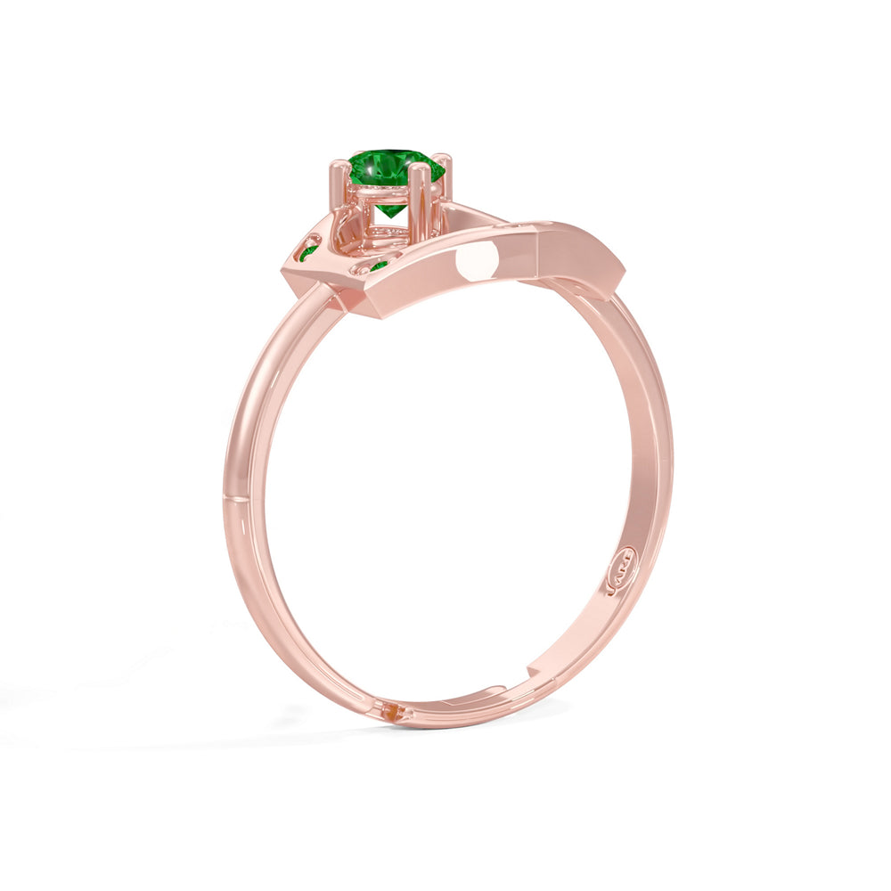 #metal_rose-gold-plated#stone-colour_emerald-green