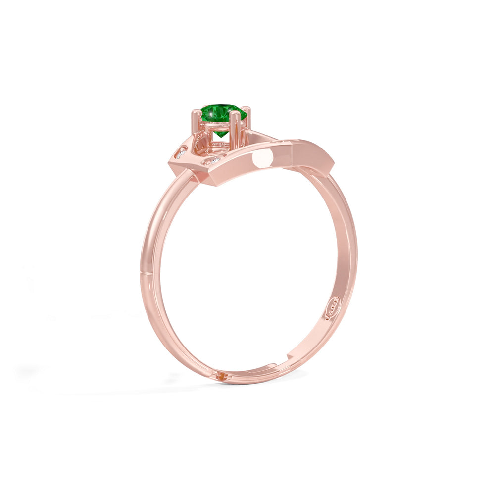 #metal_rose-gold-plated#stone-colour_emerald-green