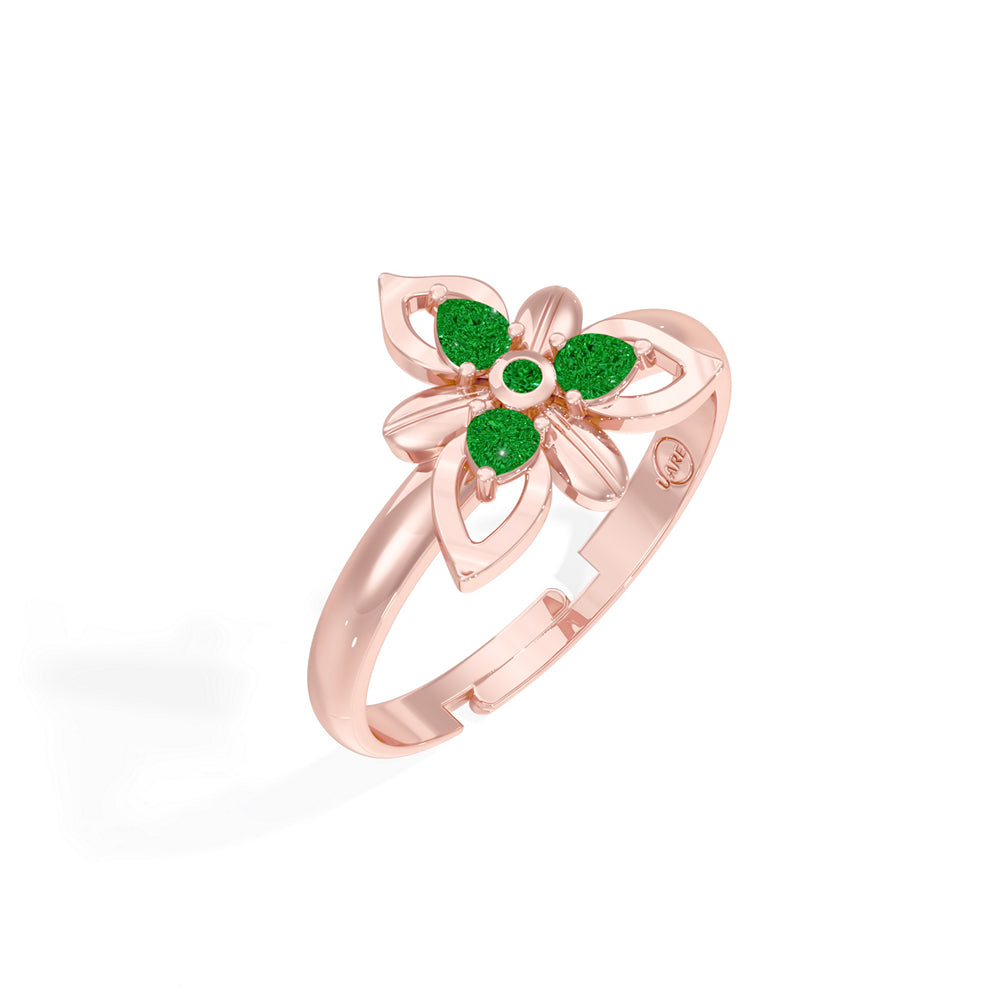 #metal_rose-gold-plated#stone-colour_emerald-green