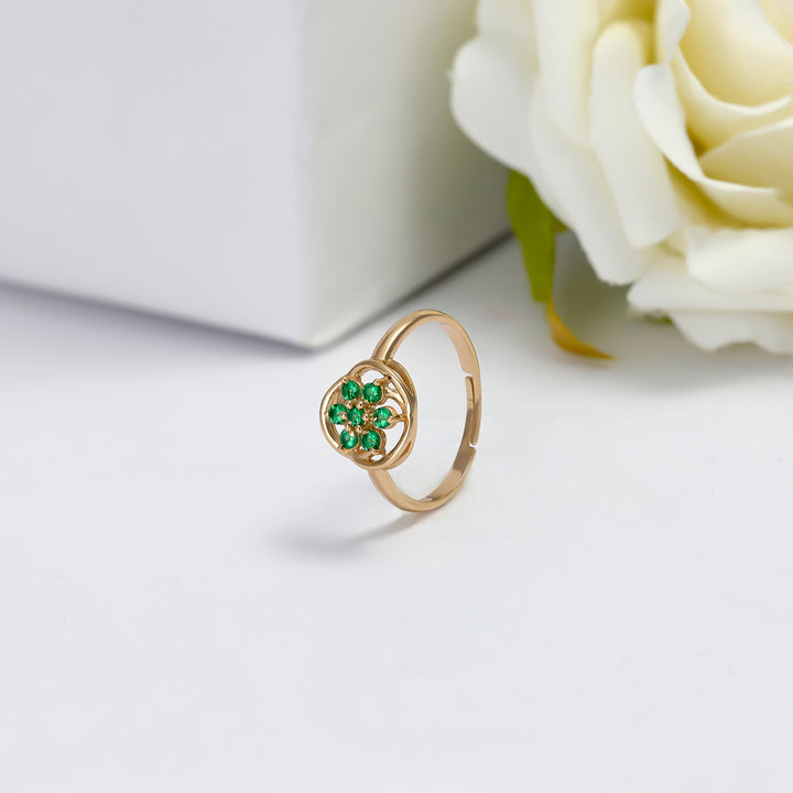 #metal_rose-gold-plated#stone-colour_emerald-green