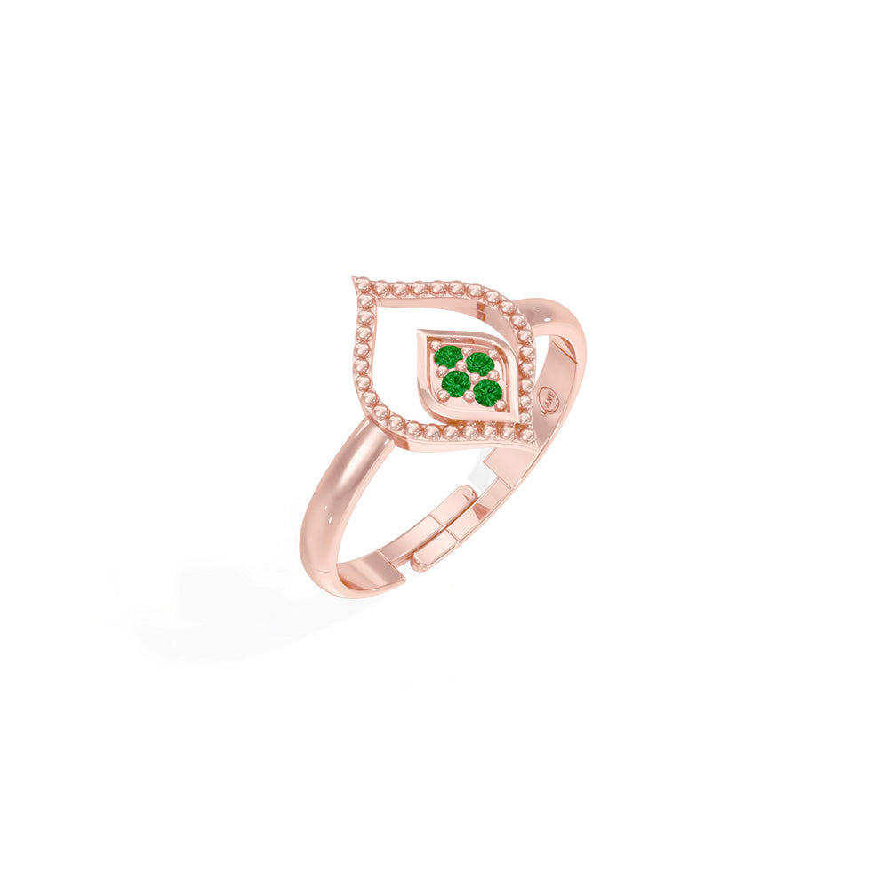 #metal_rose-gold-plated#stone-colour_emerald-green