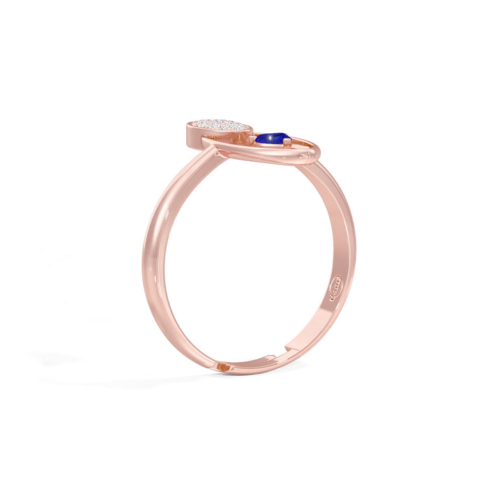 Radiant Heart Oval Ring