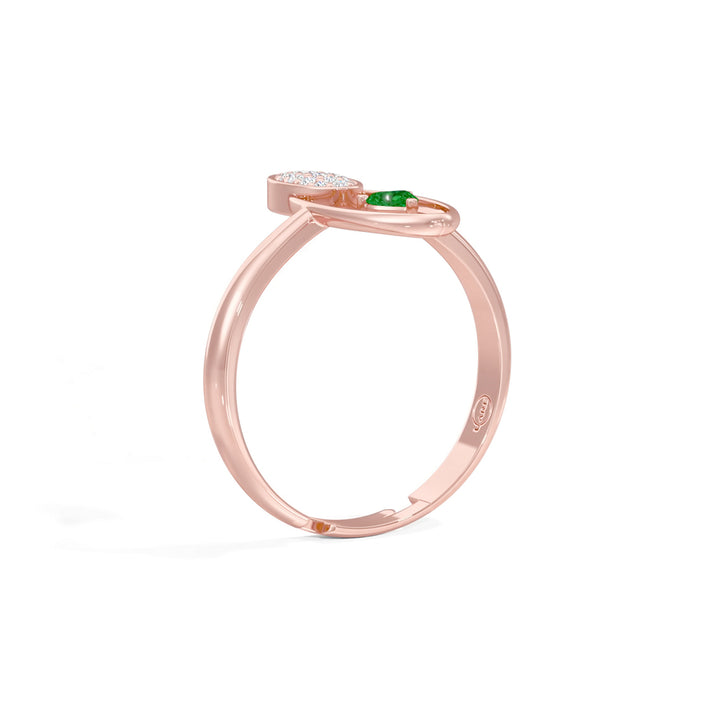Radiant Heart Oval Ring