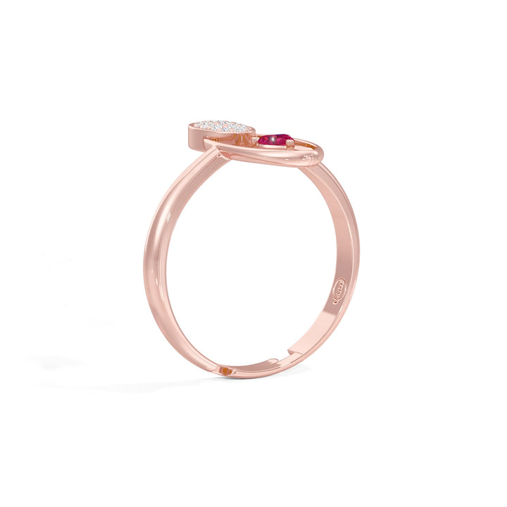 Radiant Heart Oval Ring