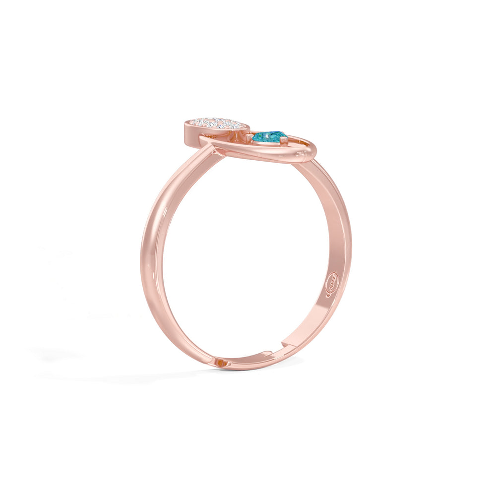 Radiant Heart Oval Ring