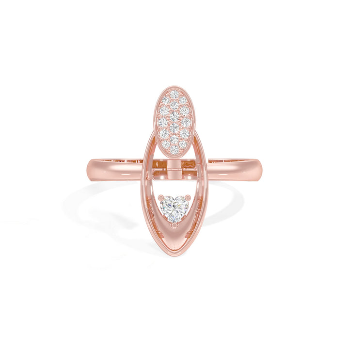 Radiant Heart Oval Ring